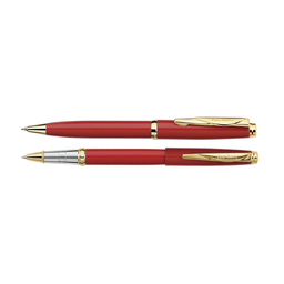 Набор Pierre Cardin коллекция «ПАРА | PEN&PEN» : ручка шариковая + роллер. Цвет - красный.Упаковка Е.
