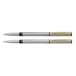 Набор Pierre Cardin коллекция «ПАРА | PEN&PEN» : ручка шариковая + роллер. Цвет - серебристый. Упаковка Е.