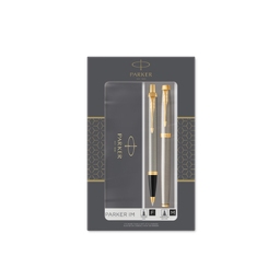 Набор «Parker IM Core Brushed Metal GT»: ручка шариковая, ручка роллер
