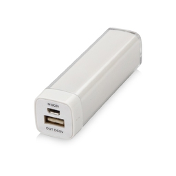 Портативное зарядное устройство "Ангра", 2200 mAh, белый
