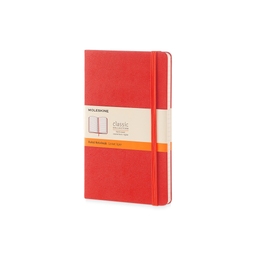 Записная книжка Moleskine Classic (в линейку) в твердой обложке, Large (13х21см), красный
