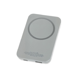 Магнитный беспроводной внешний аккумулятор "MagnetIQ", 5000 mah, 10 W, серый Cool gray 7C