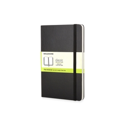Записная книжка Moleskine Classic (нелинованный) в твердой обложке, Pocket (9x14см), черный