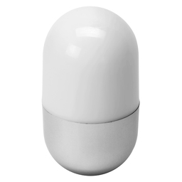 Настольная лампа "Weeble", белый / стальной