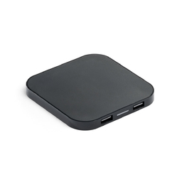 CAROLINE. Беспроводное зарядное устройство ABS и концентратор USB 2'0