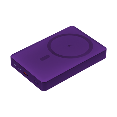 Внешний аккумулятор Атлантис Плюс PD (Atlantis PD Plus) 10000mAh с функцией беспроводной зарядки 15W, фиолетовый