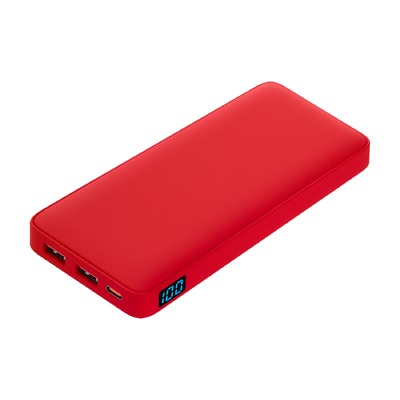 Внешний аккумулятор с подсветкой Анкор Плюс PD (Ancor PD Plus) 10000 mAh, красный