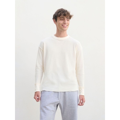 Футболка с длинным рукавом Thermal T, бежевая (неокрашенная), размер L