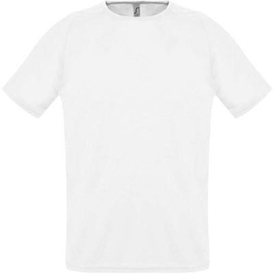 Футболка унисекс Sporty 140 белая, размер XXS