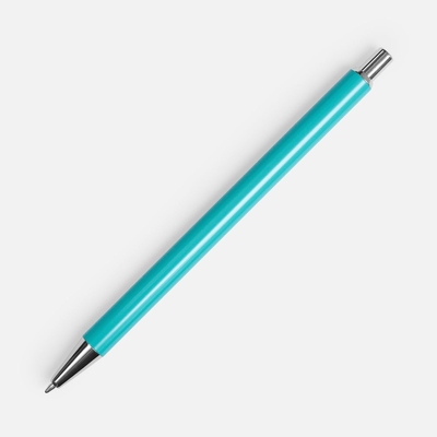 Ручка шариковая Slim Beam, бирюзовая