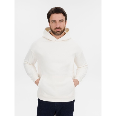Худи оверсайз унисекс Snuggie, молочно-белое, размер XS/S