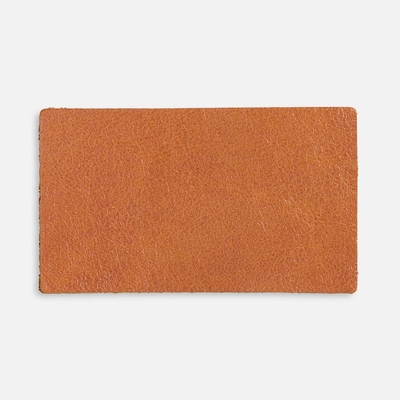 Лейбл кожаный Pasek, M, горчичный