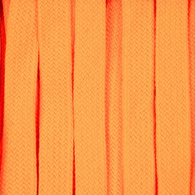 Плоский шнур Cord L, оранжевый неон, 110 см