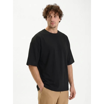 Футболка Oversize Premium 210, черная, размер S