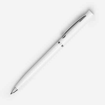 Ручка шариковая Euro Chrome, белая