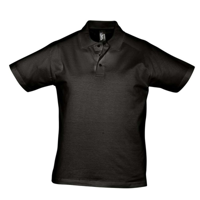 Рубашка поло мужская Prescott men 170 черная, размер S