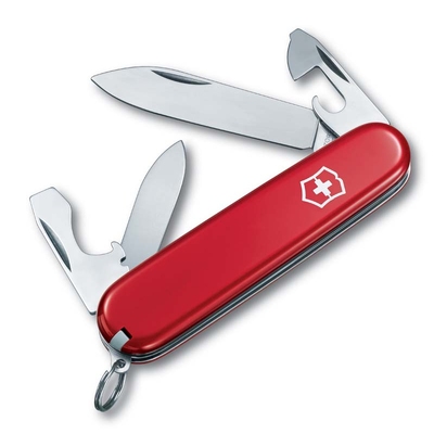 Нож перочинный VICTORINOX Recruit, 84 мм, 10 функций, красный