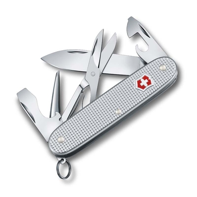 Нож перочинный VICTORINOX Pioneer X, 93 мм, 9 функций, алюминиевая рукоять, серебристый