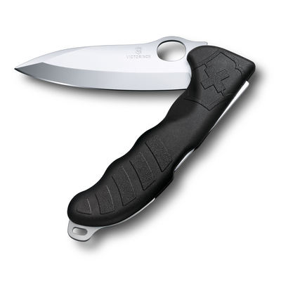 Нож охотника VICTORINOX Hunter Pro 130 мм, 2 функции, с фиксатором лезвия, чёрный