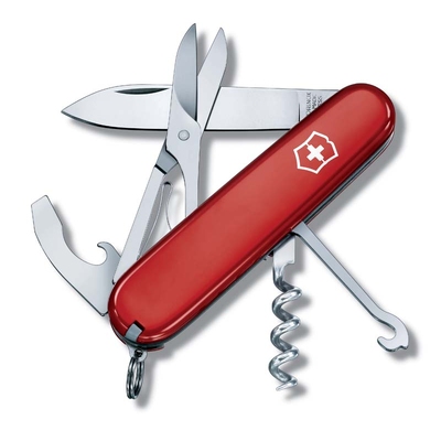 Нож перочинный VICTORINOX Compact, 91 мм, 15 функций, красный