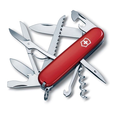 Нож перочинный VICTORINOX Huntsman, 91 мм, 15 функций, красный