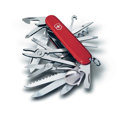 Нож перочинный VICTORINOX Swiss Champ, 91 мм, 33 функции, красный