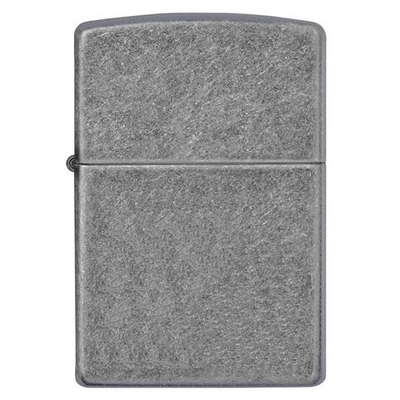 Зажигалка ZIPPO классическая с античным серебристым покрытием | Classic Antique Silver Plate, латунь/сталь, серебристая, матовая, 38x13x57 мм