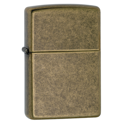 Зажигалка ZIPPO классическая с покрытием античная латунь | Classic Antique Brass, латунь/сталь, матовая, 38x13x57 мм