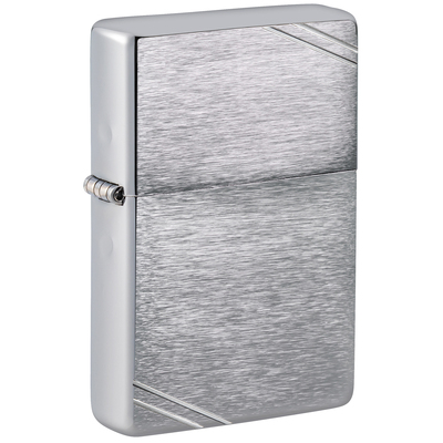 Зажигалка ZIPPO Винтаж серия 1937 года с покрытием матовый хром | Vintage™ Series 1937 Brushed Chrome, серебристая, 38x13x57 мм
