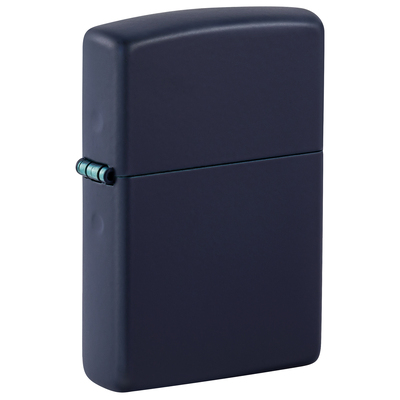 Зажигалка ZIPPO классическая с темно-синем матовым покрытием | Classic Navy Matte, латунь/сталь, синяя, матовая, 38x13x57 мм