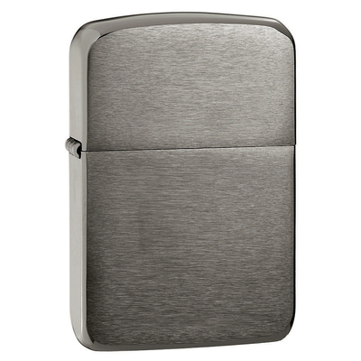 Зажигалка ZIPPO Реплика 1941 года с покрытием черный лед | 1941 Replica™ Black Ice ®, латунь/сталь, чёрная, глянцевая, 38x13x57 мм