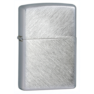 Зажигалка ZIPPO классическая с узором Елочка | Herringbone Sweep, латунь/сталь, серебристая, матовая, 38x13x57 мм