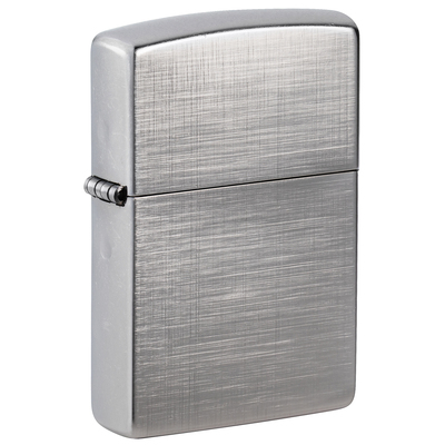 Зажигалка ZIPPO классическая с покрытием матовый хром | Classic Brushed Chrome, латунь/сталь, серебристая, матовая, 38x13x57 мм