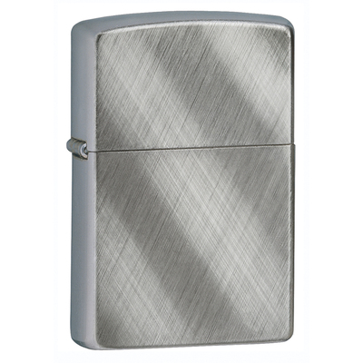 Зажигалка ZIPPO классическая с покрытием матовый хром | Classic Brushed Chrome, латунь/сталь, серебристая, матовая, 38x13x57 мм