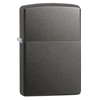 Зажигалка ZIPPO классическая с темно-серым покрытием | Classic Gray Dusk, латунь/сталь, серая, матовая, 38x13x57 мм