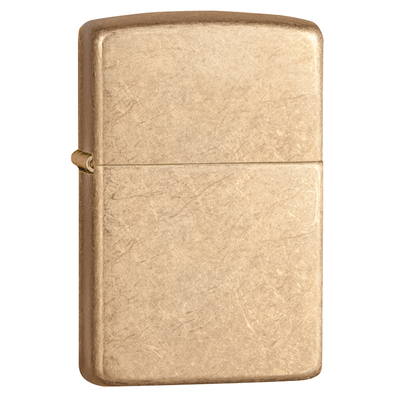 Зажигалка ZIPPO Armor™ с покрытием Искусственно состаренная латунь | Tumbled Brass, латунь/сталь, золотистая, матовая, 38x13x57 мм