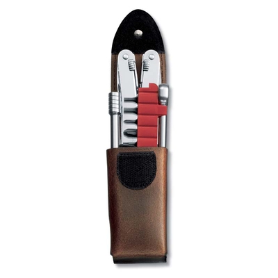Мультитул VICTORINOX SwissTool Spirit XC Plus Ratchet, 105 мм, 38 функций, в кожаным чехле