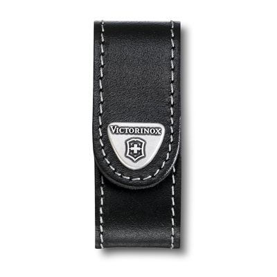 Чехол на ремень VICTORINOX для ножей NailClip 65 мм, на липучке, кожаный, чёрный