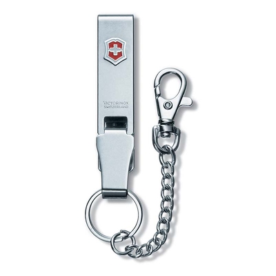 Подвеска на ремень VICTORINOX "Multiclip", с карабином, кольцом для ключей и цепочкой, металлическая