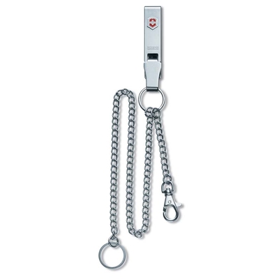 Подвеска на ремень VICTORINOX "Multiclip", с короткой и длинной цепочкой, металлическая