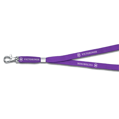 Шнурок на шею VICTORINOX, с карабином, фиолетовый, полиэстер / цинковый сплав