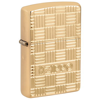Зажигалка ZIPPO Armor® с покрытием Глянцевая латунь | High Polish Brass, латунь/сталь, золотистая, 38x13x57 мм