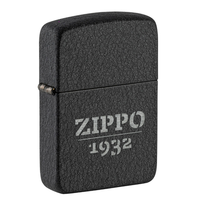Зажигалка ZIPPO Реплика 1941 года с черным покрытием с кракелюром | 1941 Replica™ Black Crackle, латунь/сталь, черная, матовая, 38x13x57 мм