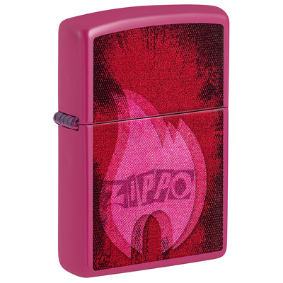 Зажигалка ZIPPO Пульсация с ярко-розовым покрытием | Pulse Frequency, латунь/сталь, малиновая, глянцевая, 38x13x57 мм