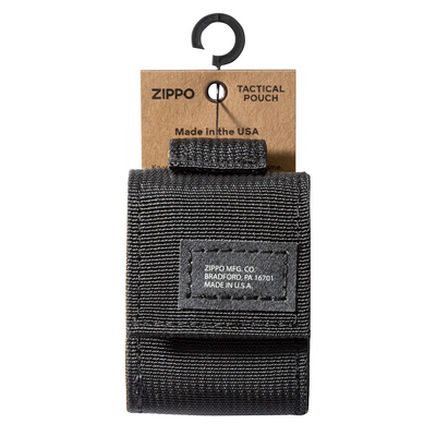 Чехол ZIPPO для широкой зажигалки,нейлон,с нейлоновым фиксатором на ремень, черный