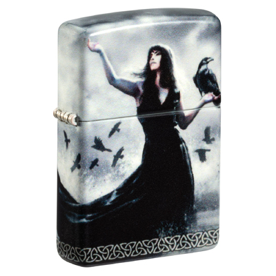 Зажигалка ZIPPO Мацци с матовым покрытием на 540 | Mazzi® 540 Matte, латунь/сталь, белая, 38x13x57 мм