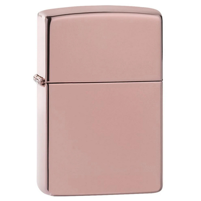 Зажигалка ZIPPO классическая с глянцевым покрытием розовое золото | Classic High Polish Rose Gold, латунь/сталь, розовое золото, глянцевая, 38x13x57мм