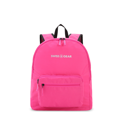 Рюкзак SWISSGEAR складной, розовый, полиэстер, 33,5х15,5x40 см, 21 л