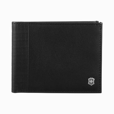 Портмоне VICTORINOX Altius Alox с защитой от сканирования RFID, чёрное, натуральная кожа, 9x1x11 см