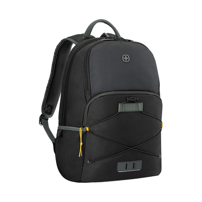 Рюкзак WENGER Trayl 15.6", чёрный, переработанный ПЭТ, 34 x 20 x 45 см, 22 л.